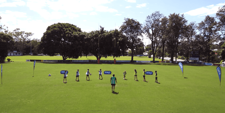 Get into Rugby Skills: Flying V