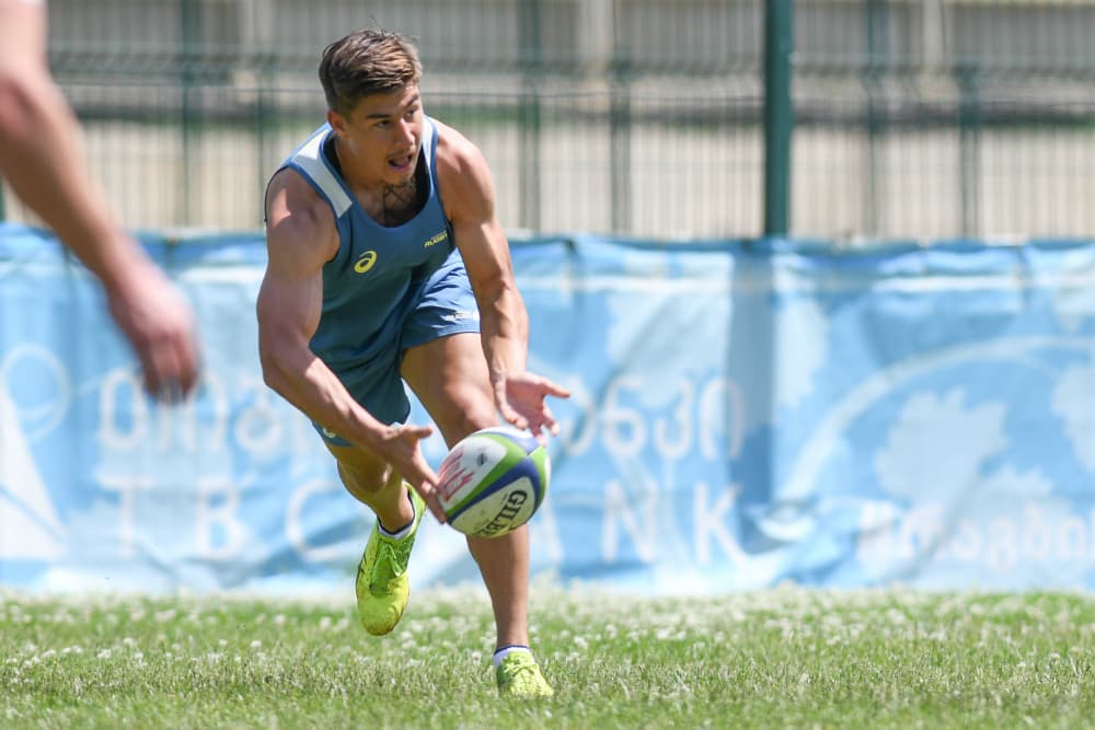 Harrison Goddard and the Junior Wallabies will face New Zealand, Fiji and Tonga at Bond University next month. Photo: Rugby AU Media