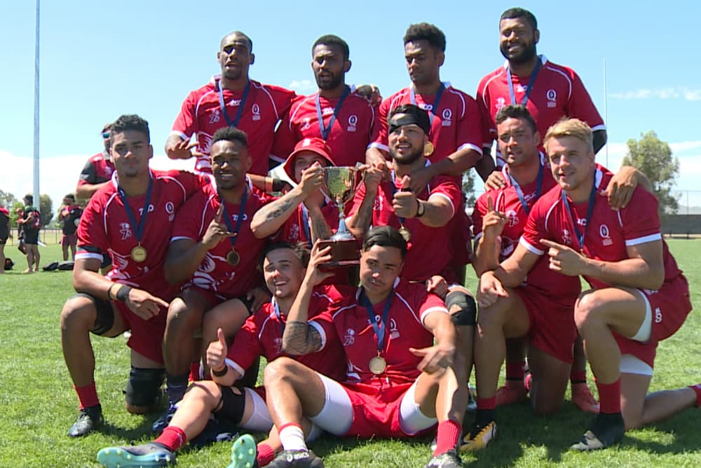 QLD Red defeating QLD White 26-19 to claim the Cup. Photo: Rugby AU Media