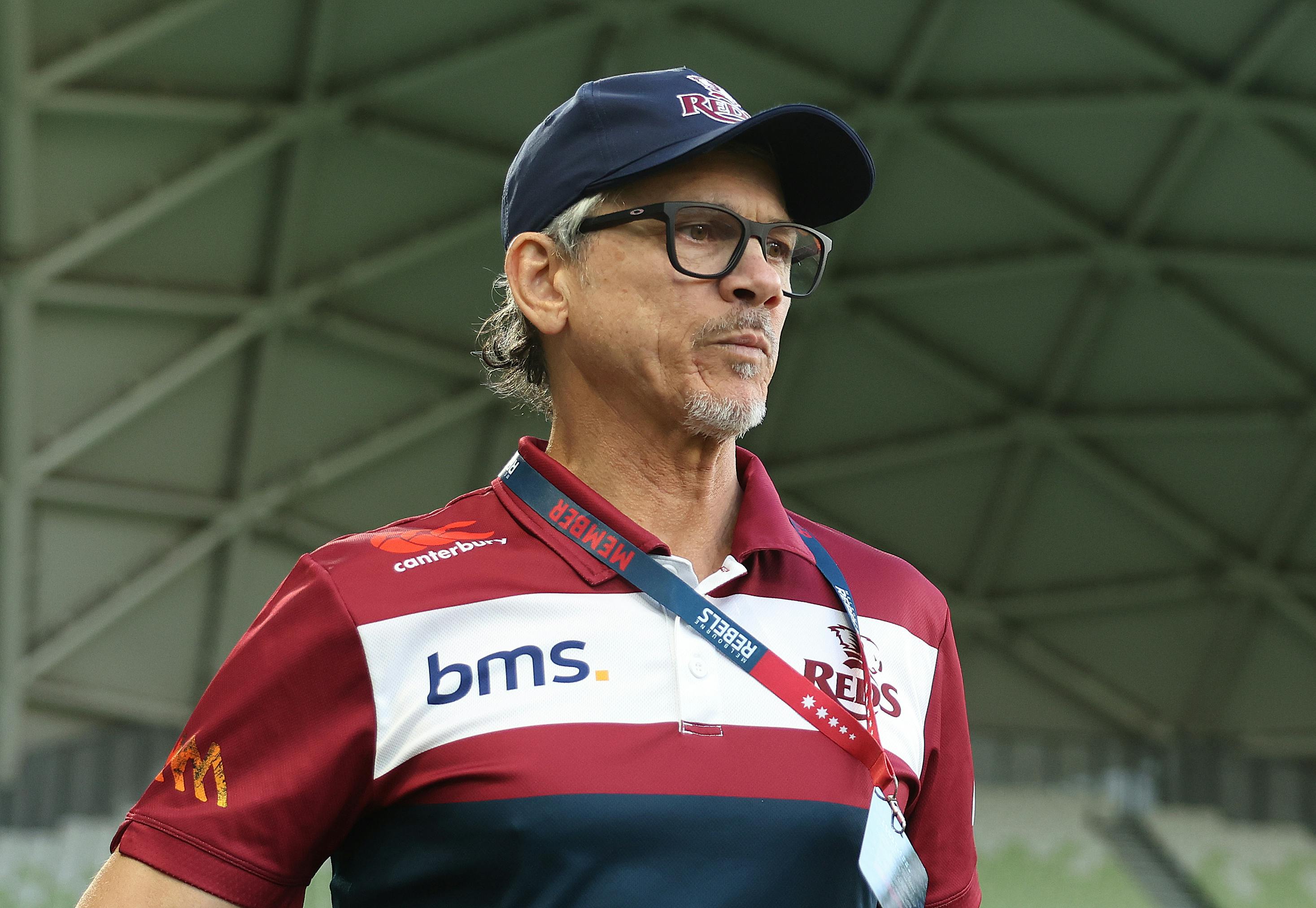 Queensland Reds coach Les Kiss during the Super Rugby Pacific 2024 season. Picture: Getty