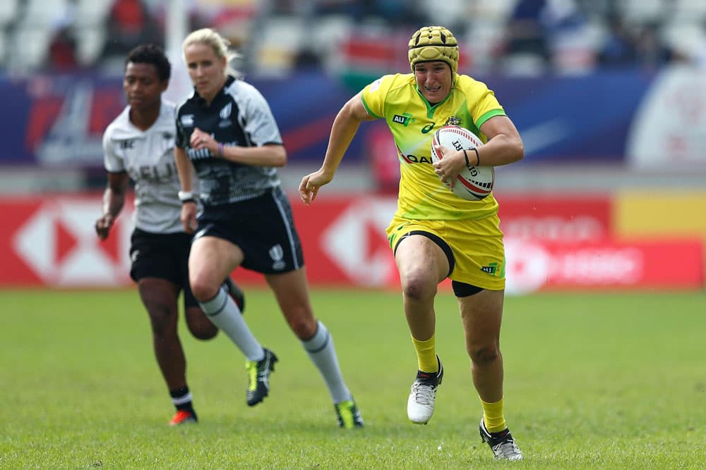 Shannon Parry in Paris. Photo: World Rugby