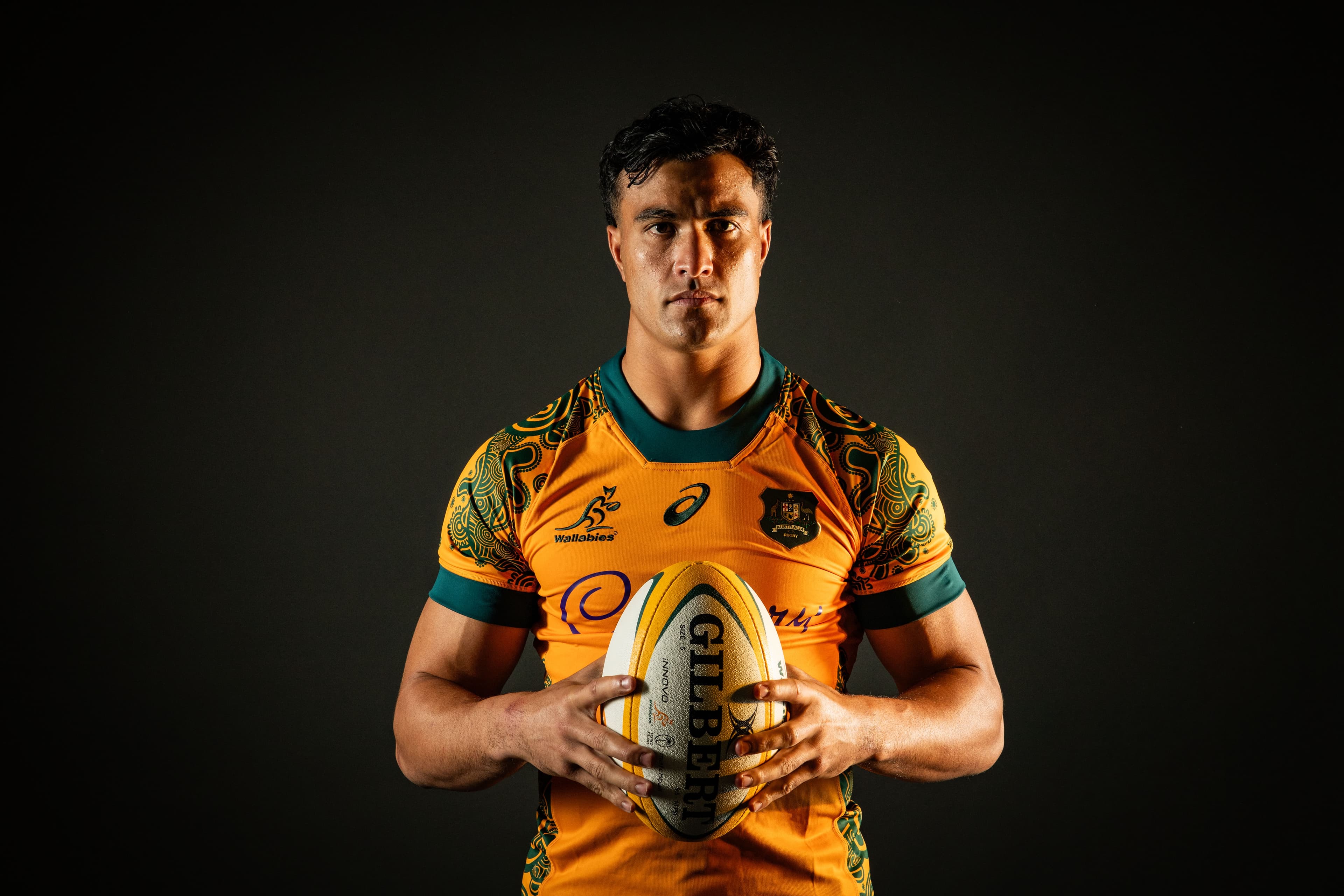 Joseph-Aukuso Suaalii will play his first Test in Australia on Sunday against Fiji in Newcastle. Photo: Getty Images