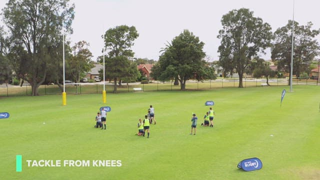 Tackle from knees