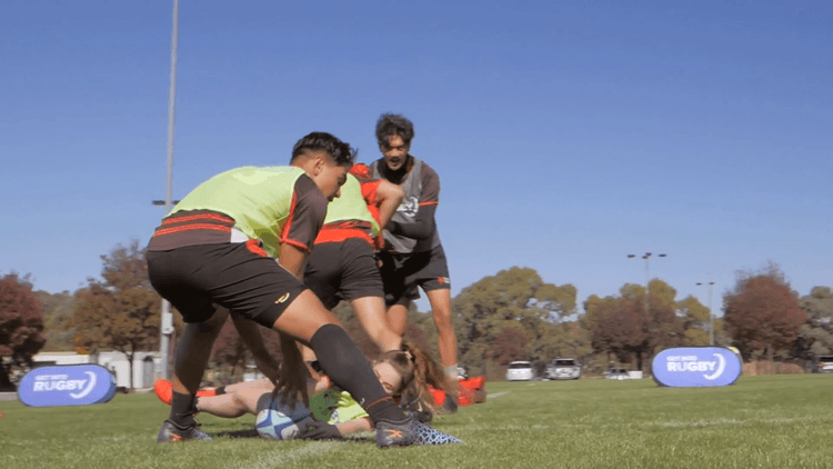 Continuous ball into contact and support 1