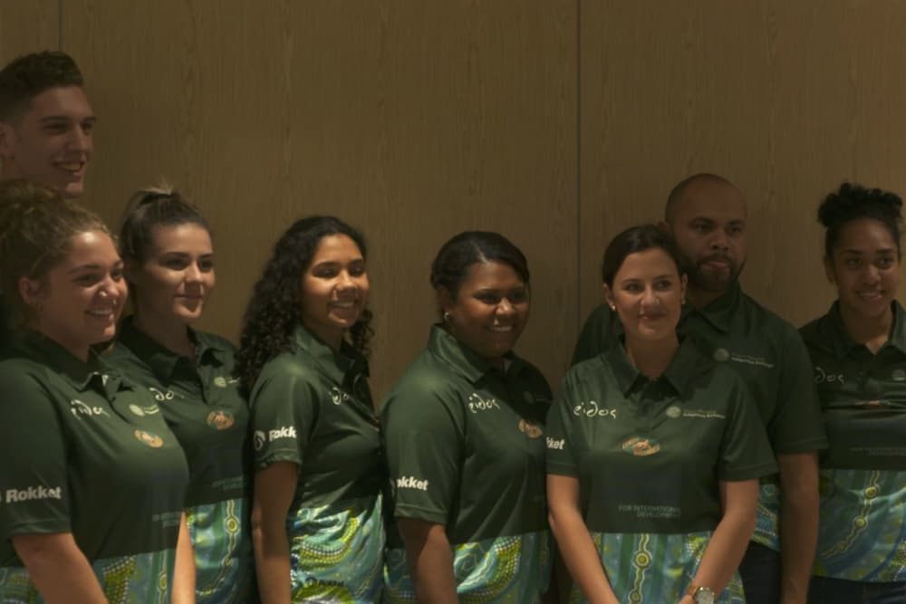 Classic Wallabies Indigenous Exchange volunteers farewelled. Photo: Rugby AU Media