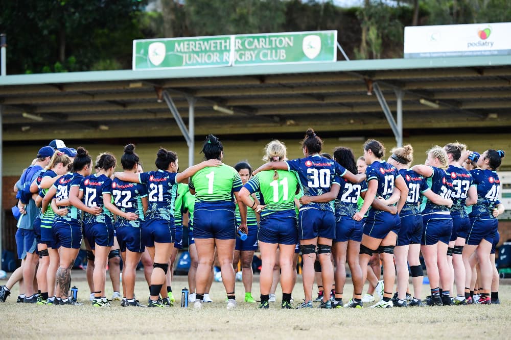 Buildcorp Wallaroos in training camp. Photo: Stu Walmsley 