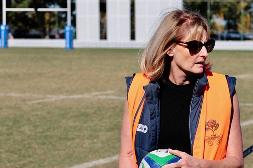 Rugby Australia Board Director Karen Penrose at the Old Barker Rugby Club | Supplied