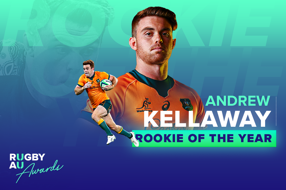 Andrew Kellaway is the 2021 Rugby Australia Rookie of the Year.