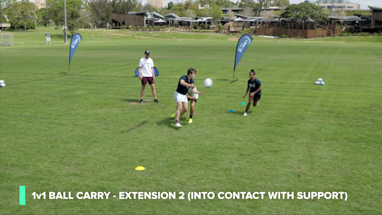 1v1 Ball Carry - Into Contact with Support - Extension 2