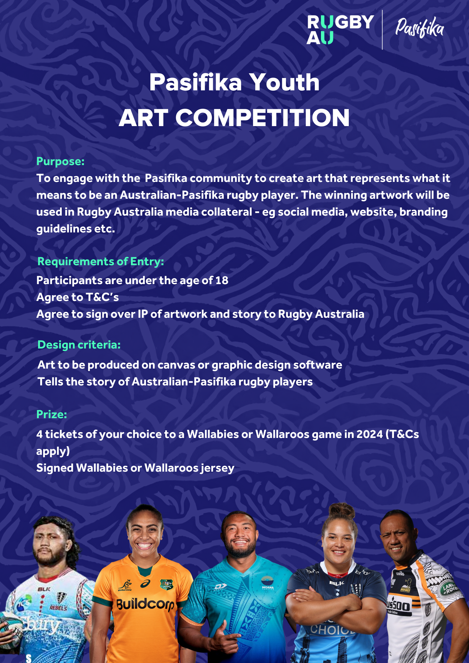 Pasifika Art Competition poster