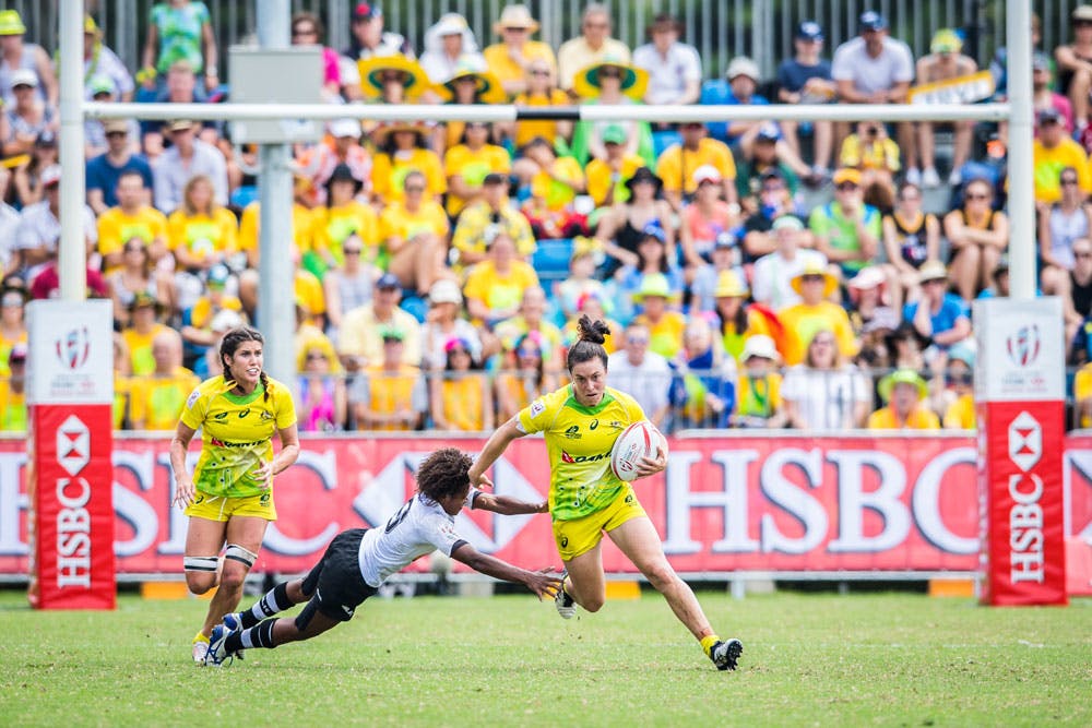 Emilee Cherry was a standout for Australia in the quarter-final. Photo: rugby.com.au/Stu Walmsley