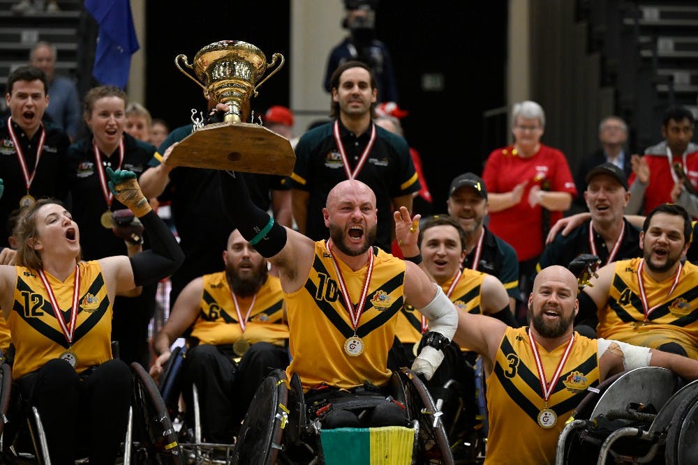 The Steelers have claimed the Wheelchair Rugby World Championships. Photo: Lars Møller for Parasport Danmark