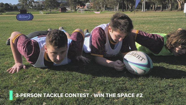 3-person tackle contest - win the space 2