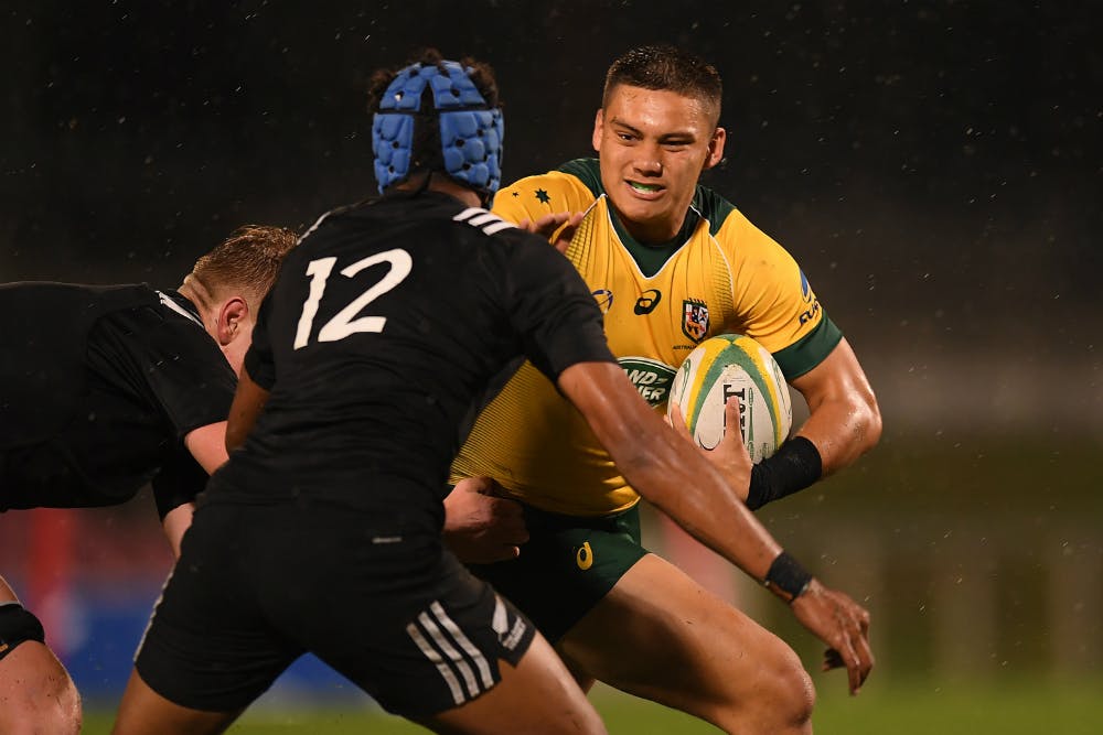Pasitoa in action for the Australian Schoolboys. 
